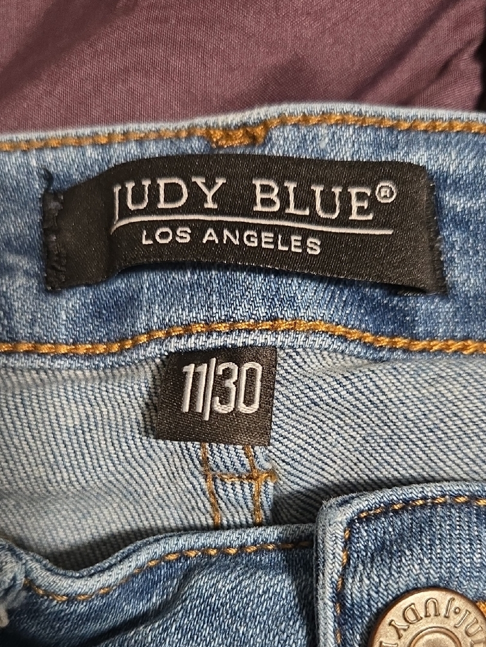 Judy Blue Classic High-Rise Blue Women's Skinny Jeans Size 11/30 - Picture 6 of 7